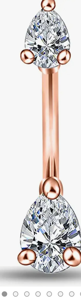 Elegant belly button ring